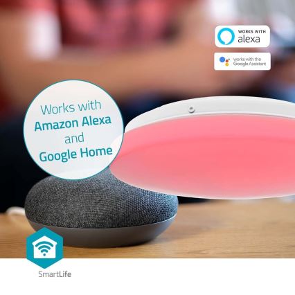 LED RGBW Prigušiva stropna svjetiljka za kupaonicu SmartLife LED/18W/230V 2700-6500K IP44 Wi-Fi Tuya