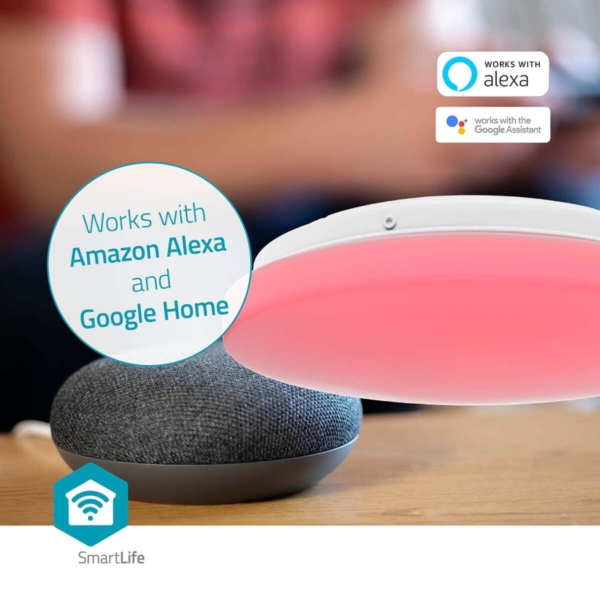 LED RGBW Prigušiva stropna svjetiljka za kupaonicu SmartLife LED/18W/230V 2700-6500K IP44 Wi-Fi Tuya