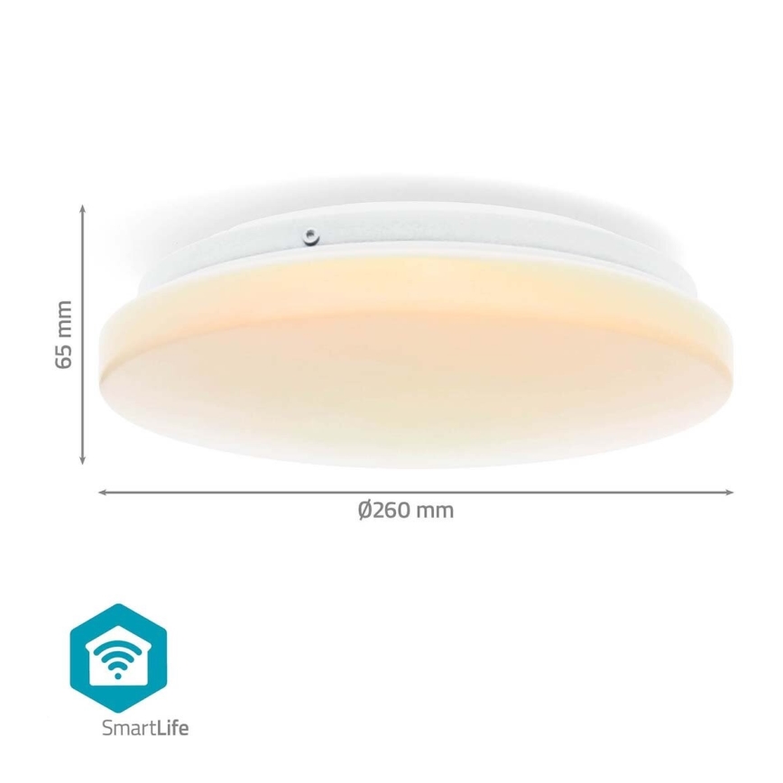 LED RGBW Prigušiva stropna svjetiljka za kupaonicu SmartLife LED/18W/230V 2700-6500K IP44 Wi-Fi Tuya