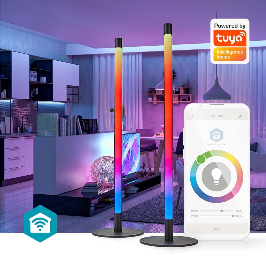 SET 2x LED RGBIC Prigušiva stolna lampa SmartLife LED/36W/230V 55 cm 2700-6500K Wi-Fi Tuya + daljinski upravljač