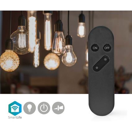 SmartLife daljinski upravljač, Wi-Fi, 2× AAA, crni