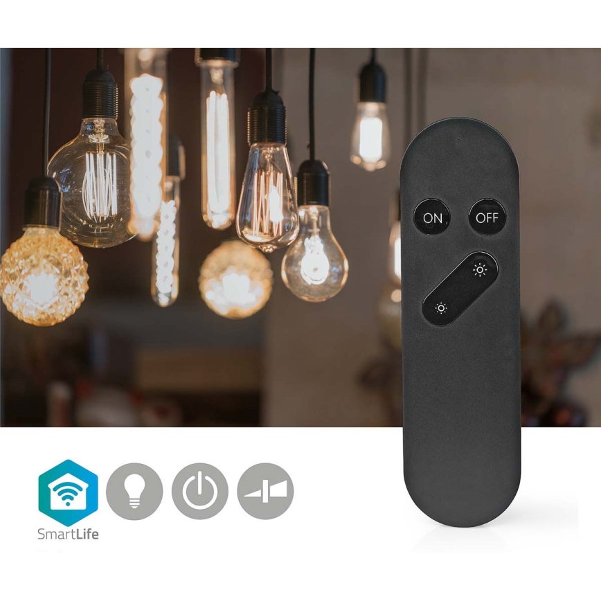 SmartLife daljinski upravljač, Wi-Fi, 2× AAA, crni