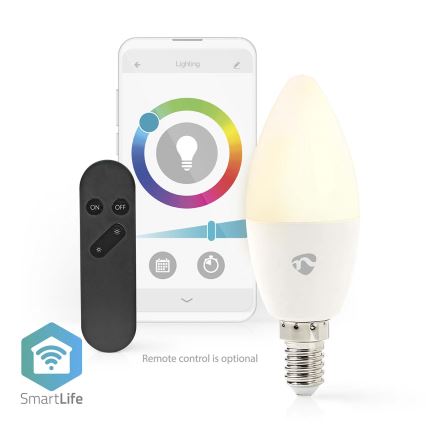 LED RGB Prigušiva žarulja Smartlife E14/4,9W/230V Wi-Fi 2700-6500K