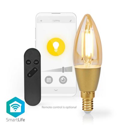 LED Prigušiva žarulja Smartlife E14/4,9W/230V 1800-3000K Wi-Fi Tuya