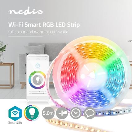 LED RGB Pametna Wi-Fi traka LED/15W/230V 2700 - 6500K 5 m