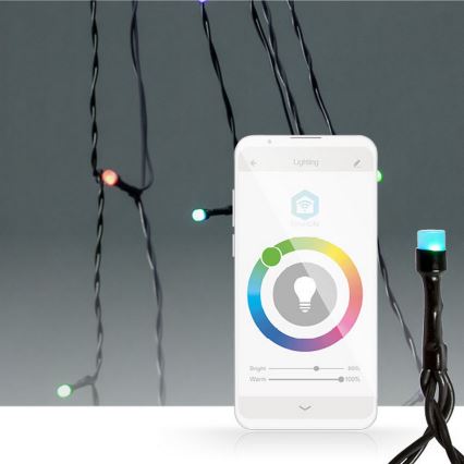 LED RGB zavjesa 240xLED/11 funkcija 8m IP65 Wi-Fi Tuya