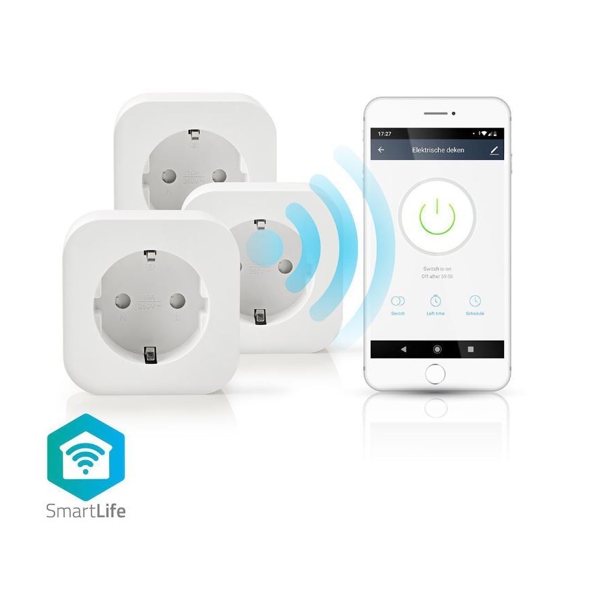 Pametna utičnica SmartLife 2500W WiFi 3 kom