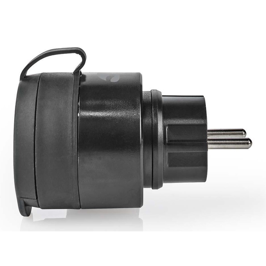Pametna utičnica 3680W/230V/Schuko Tip F/16A Wi-Fi IP44 crna