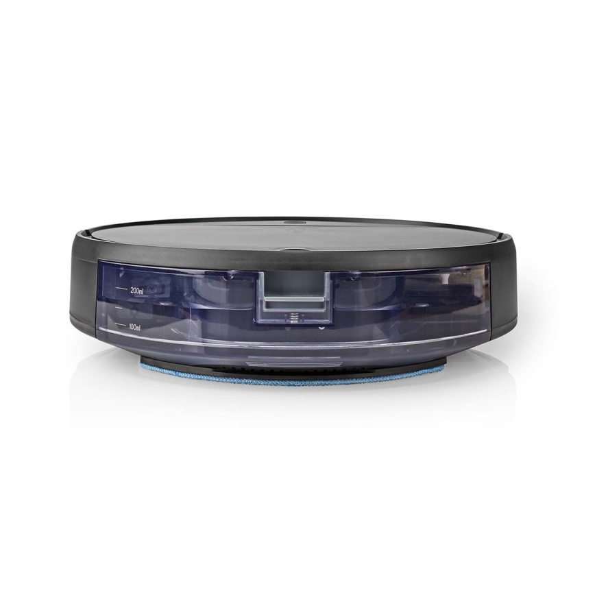 Pametni robotski usisavač s mopom 28W/2500 mAh Wi-Fi crni + daljinski upravljač