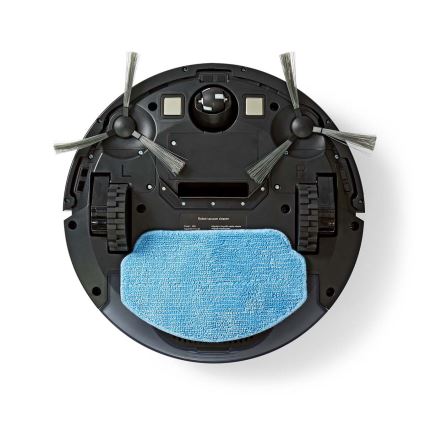 Pametni robotski usisavač s mopom 28W/2500 mAh Wi-Fi crni + daljinski upravljač