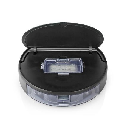 Pametni robotski usisivač s mopom 28W/2500 mAh Wi-Fi crna + daljinski upravljač