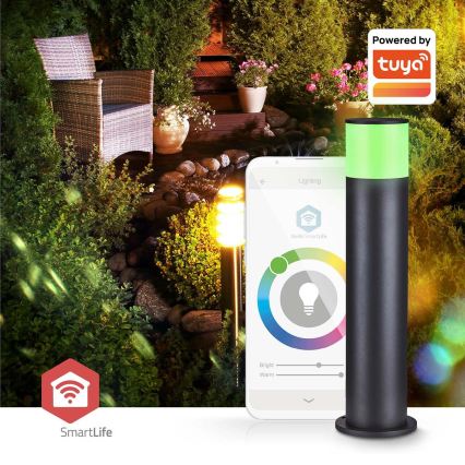 LED RGBW s mogućnošću prigušivanja vanjska svjetiljka SmartLife LED/10W/230V IP65 Wi-Fi Tuya crna
