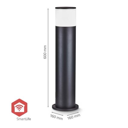 LED RGBW s mogućnošću prigušivanja vanjska svjetiljka SmartLife LED/10W/230V IP65 Wi-Fi Tuya crna