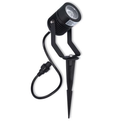 Komplet 3x vanjska LED RGBW svjetiljka s mogućnošću prigušivanja SmartLife LED/3W/230V IP65 Wi‑Fi Tuya crna