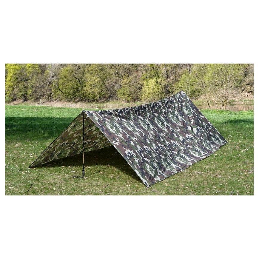 Nepromočivo šatorsko krilo 3x4 m kamuflažna