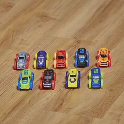 Nerf - Dječji pištolj Nitro MotoFury Rapid Rally + 9 automobila