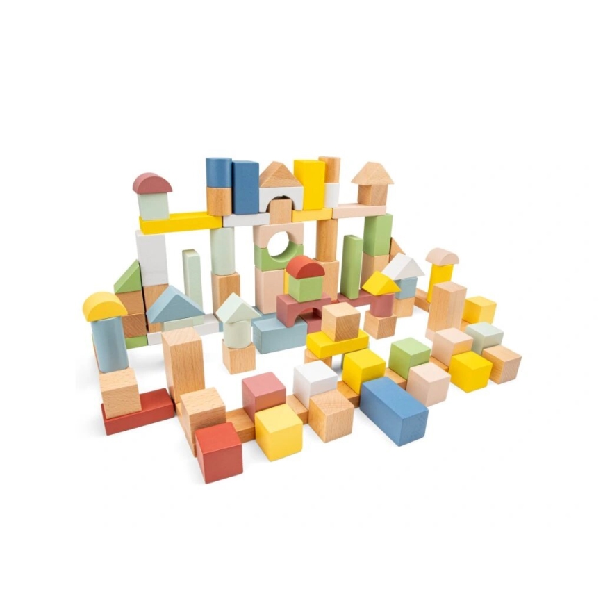 New Classic Toys - Drvene kocke 100 kom