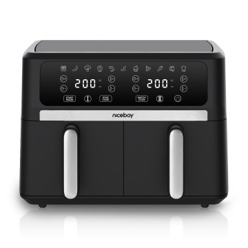 Niceboy AirFryer DUO - Dualna friteza na vrući zrak 9 l 2400W/230V