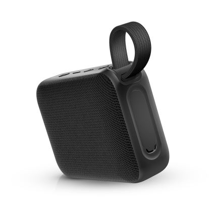 Niceboy Atom 4 - LED Bežični zvučnik s mikrofonom 6W/1000 mAh IP67 crna