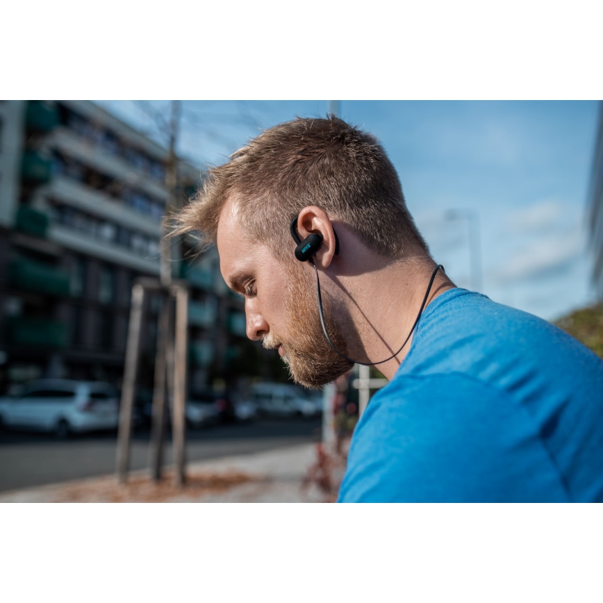 Niceboy HIVE sport 2 - Sportske slušalice s mikrofonom IPX5 crna