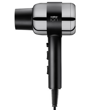 Niceboy ION AirSonic PRO - Sušilo za kosu 2200W/230V crna