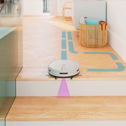 Niceboy ION Charles i4 - Pametni robotski usisivač 2u1 4400 mAh Wi-Fi bijela + daljinski upravljač