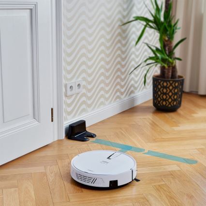 Niceboy ION Charles i4 - Pametni robotski usisivač 2u1 4400 mAh Wi-Fi bijela + daljinski upravljač
