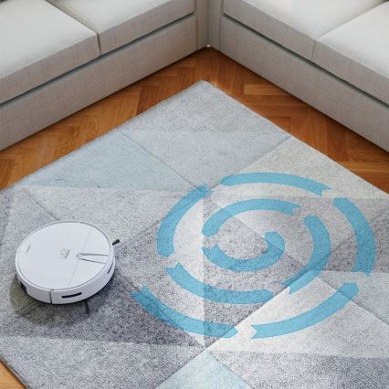 Niceboy ION Charles i4 - Pametni robotski usisivač 2u1 4400 mAh Wi-Fi bijela + daljinski upravljač