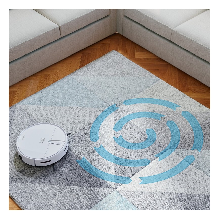 Niceboy ION Charles i4 - Pametni robotski usisivač 2u1 4400 mAh Wi-Fi bijela + daljinski upravljač