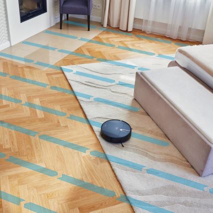 Niceboy ION Charles i4 - Pametni robotski usisivač 2u1 4400 mAh Wi-Fi crna + daljinski upravljač