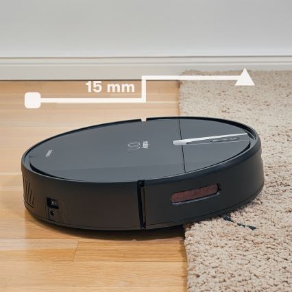 Niceboy ION Charles i4 - Pametni robotski usisivač 2u1 4400 mAh Wi-Fi crna + daljinski upravljač