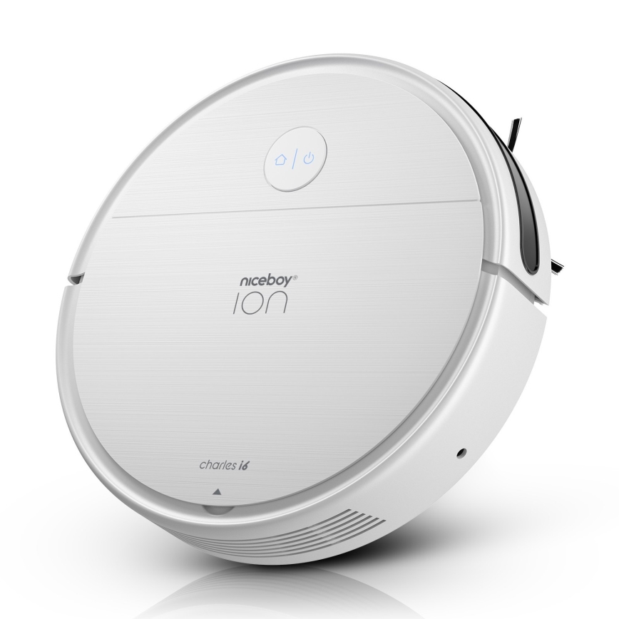 Niceboy ION Charles i6 - Pametni robotski usisivač 2u1 2600 mAh Wi-Fi bijela