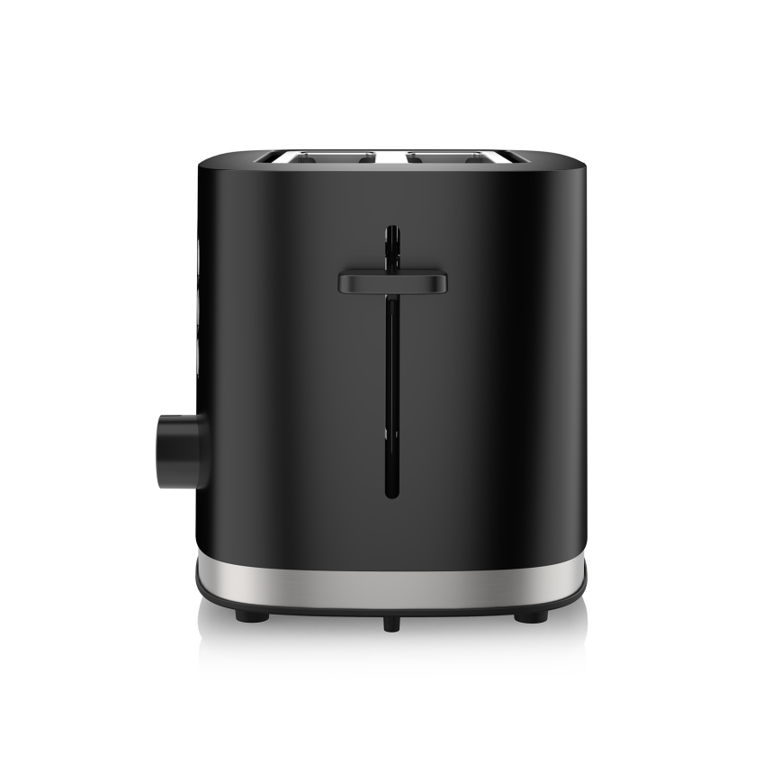 Niceboy ION Cruncher C3 - Toster s dva otvora i funkcijom za podgrijavanje 870W/230V crna
