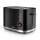 Niceboy ION Cruncher C3 - Toster s dva otvora i funkcijom za podgrijavanje 870W/230V crna