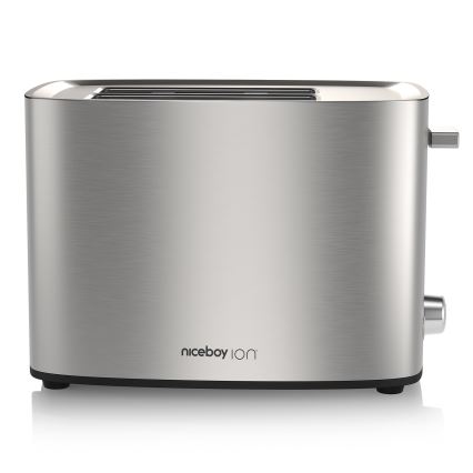 Niceboy ION Cruncher C4 - Toster s dva otvora i funkcijom podgrijavanja 850W/230V nehrđajući čelik