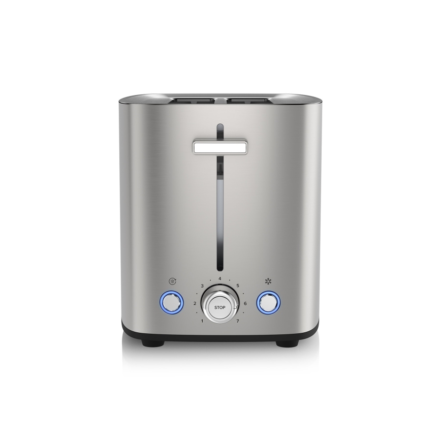 Niceboy ION Cruncher C4 - Toster s dva otvora i funkcijom podgrijavanja 850W/230V nehrđajući čelik