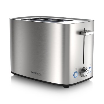 Niceboy ION Cruncher C4 - Toster s dva otvora i funkcijom podgrijavanja 850W/230V nehrđajući čelik