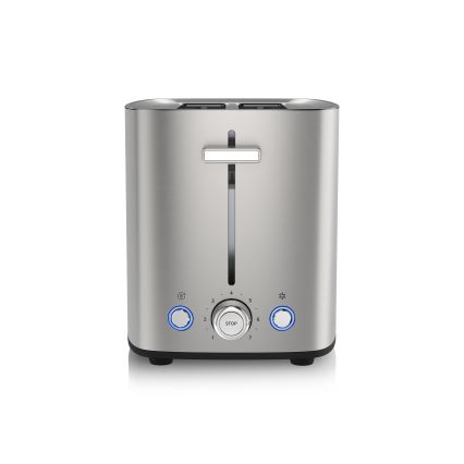 Niceboy ION Cruncher C4 - Toster s dva otvora i rešetkom za podgrijavanje 850W/230V nehrđajući