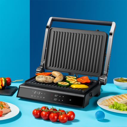 Niceboy ION Grillmaster - Kontaktni roštilj 2000W/230V crna/mat krom