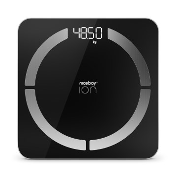 Niceboy ION SmartScale - Pametna digitalna osobna vaga 3xAAA crna