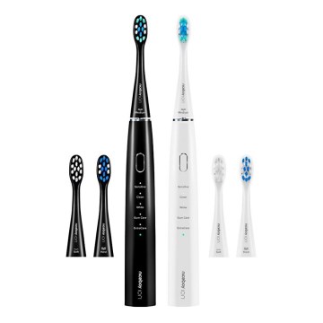 Niceboy ION Sonic Duo Pack - SET 2x Sonična četkica za zube IPX7 crna + bijela