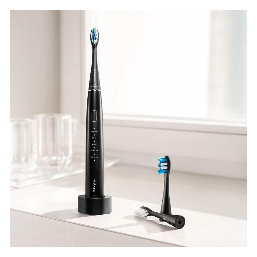 Niceboy ION Sonic Duo Pack - SET 2x Sonična četkica za zube IPX7 crna + bijela