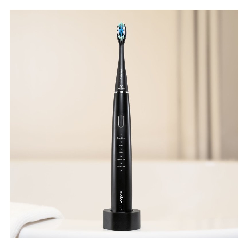 Niceboy ION Sonic Duo Pack - SET 2x Sonična četkica za zube IPX7 crna + bijela