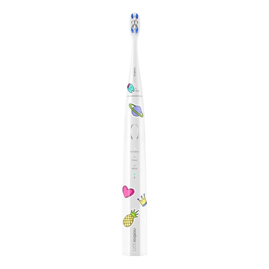 Niceboy ION Sonic Kids - Dječja sonična četkica za zube 500 mAh IPX7 bijela