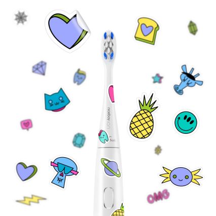 Niceboy ION Sonic Kids - Dječja sonična četkica za zube 500 mAh IPX7 bijela