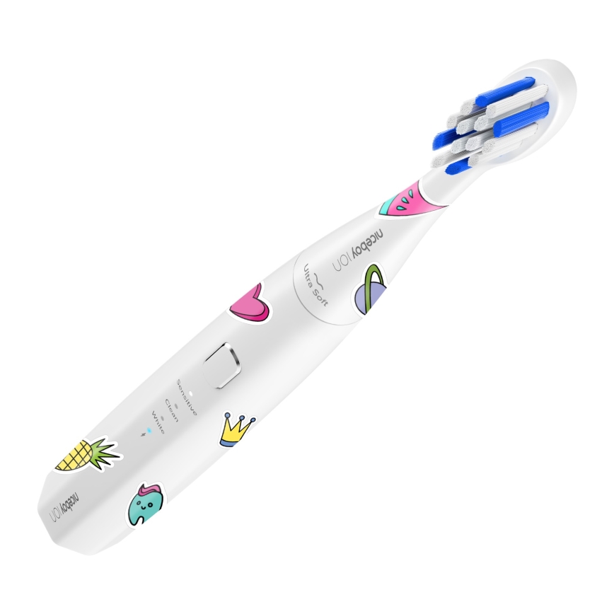 Niceboy ION Sonic Kids - Dječja sonična četkica za zube 500 mAh IPX7 bijela