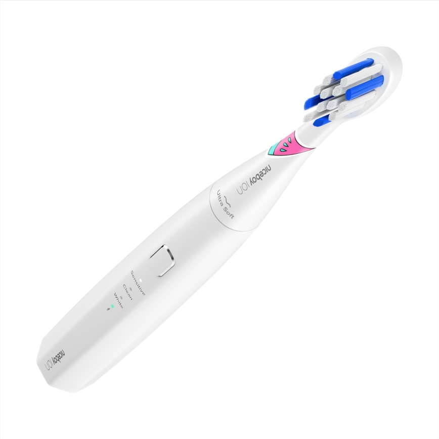 Niceboy ION Sonic Kids - Dječja sonična četkica za zube 500 mAh IPX7 bijela