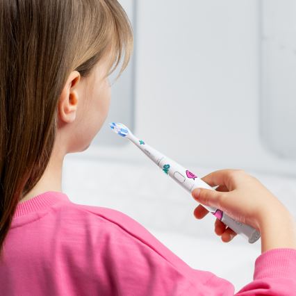 Niceboy ION Sonic Kids - Dječja sonična četkica za zube IPX7 bijela