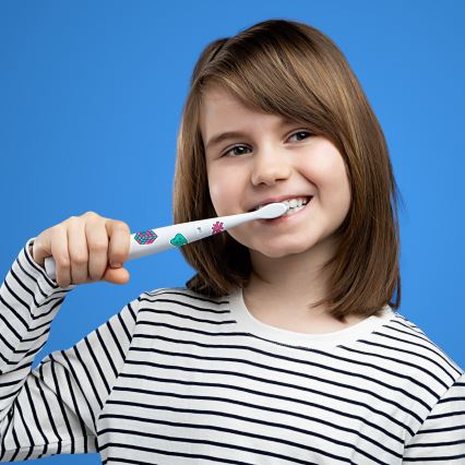 Niceboy ION Sonic Kids - Dječja sonična četkica za zube IPX7 bijela