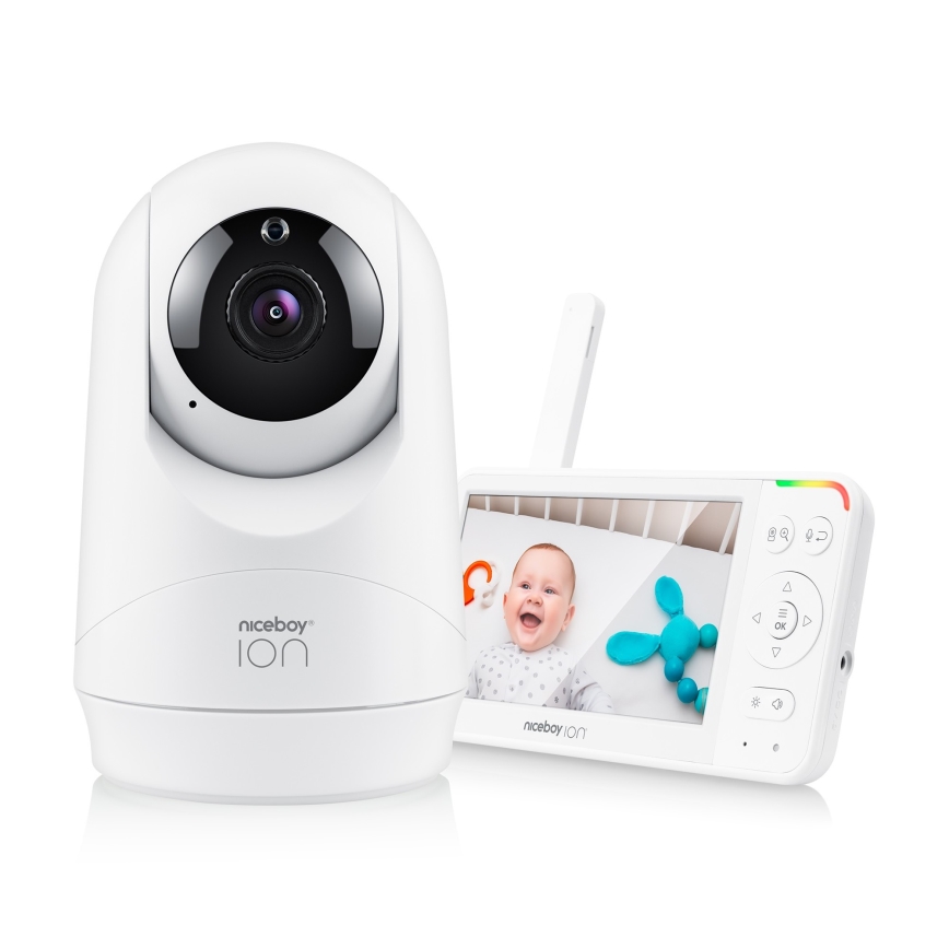 Niceboy ION Starlight SL5 - Monitor za bebe s ekranom Full HD 1080p 4000 mAh 5V